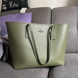 Coach Green Tote Bag